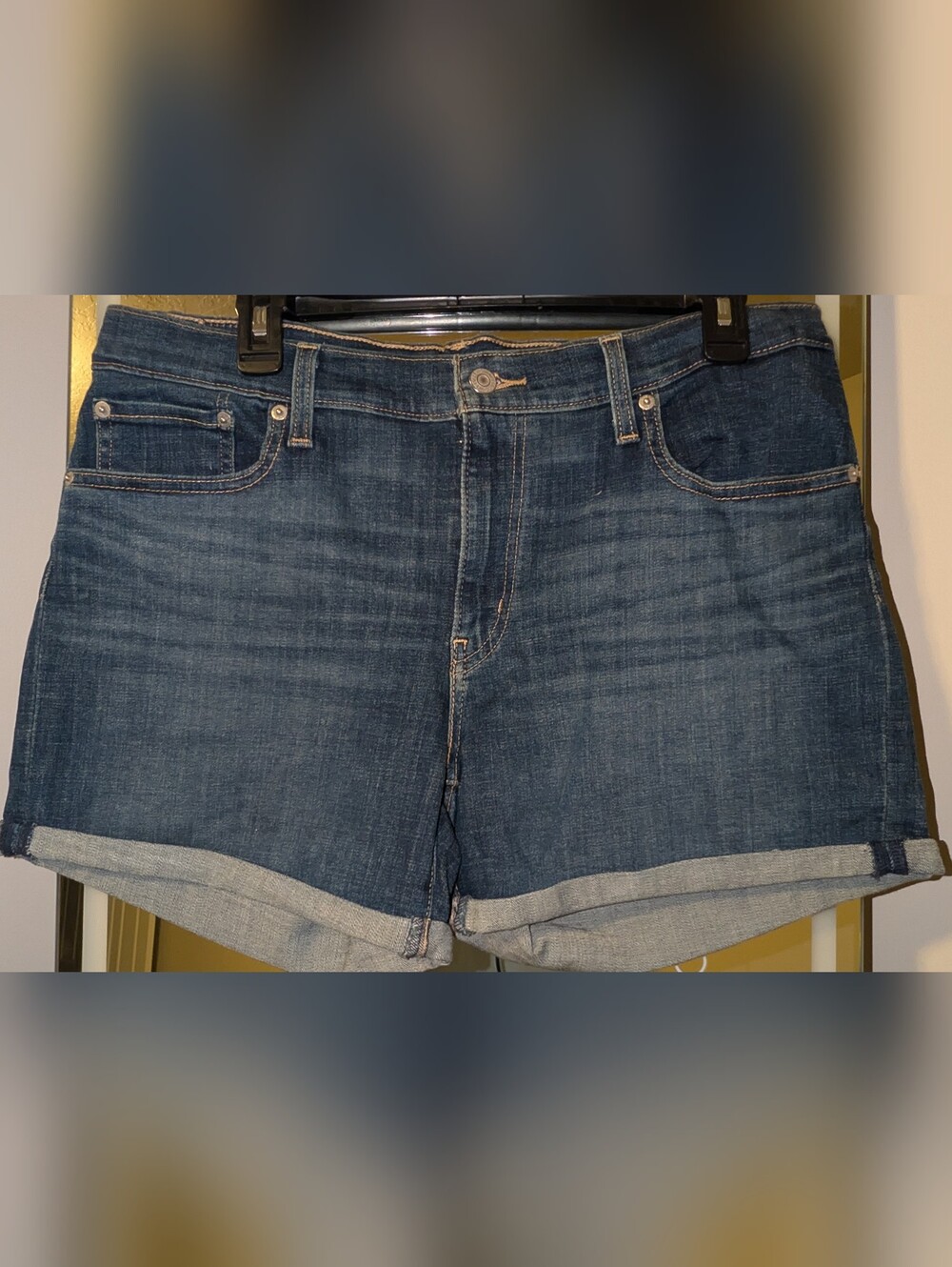 Blue Denim Shorts - Classic Casual Jean Cut